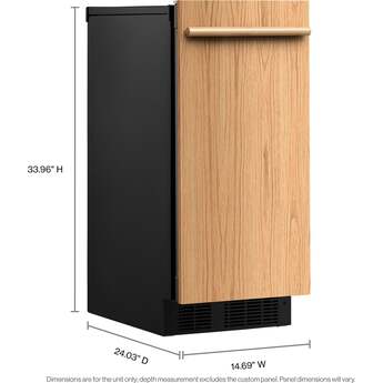 KitchenAid 15 Inch Automatic Clear Ice Maker With 25 Lb Capacity and Built-In Drain Pump: Panel Ready — thumbnail 2